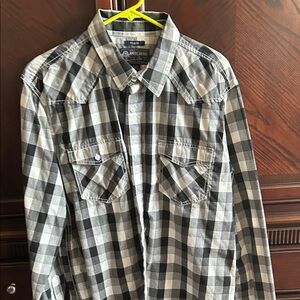 American Rag Black and White Checkered Shirt